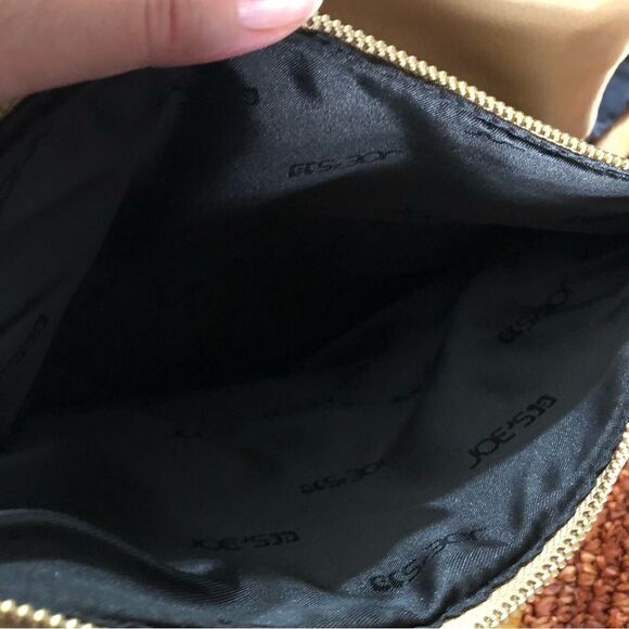 JOE’S JEANS Tan Asymmetrical Zipper Leather Crossbody Bag - Picture 9 of 13